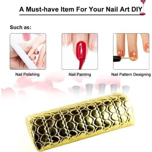 1Pcs Manicure Hand Pillow Cushion PU Leather Soft Manicure Nail Tool Equipment