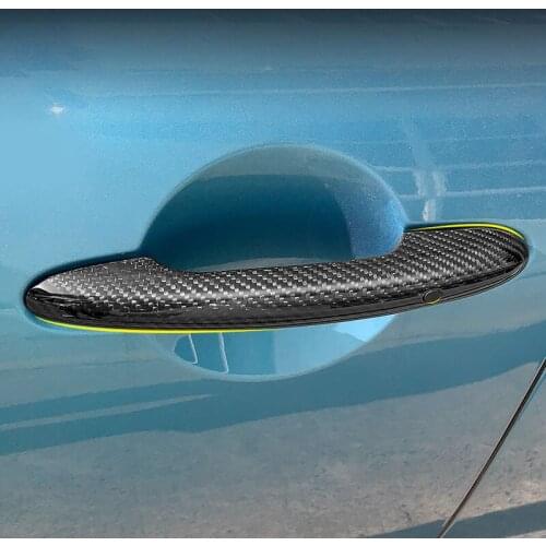 Car Door Handle Shell Carbon Fiber Decoration Sticker For MINI Cooper F54 F55 F56 F60 R55 R56 R60 R61 Exterior Refit Accessories