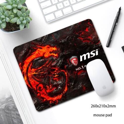 Non-skid MSI Mouse Pad 260x210mm Computer Mousepad Tapis De Souris for Gamer Office PC Desk Mat Mause Pad non-skid mouse pad