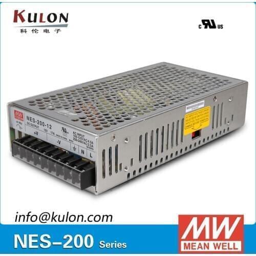 Original Meanwell NES-200-15 AC to DC single output 200W 14A 15V Mean well Power Supply NES-200