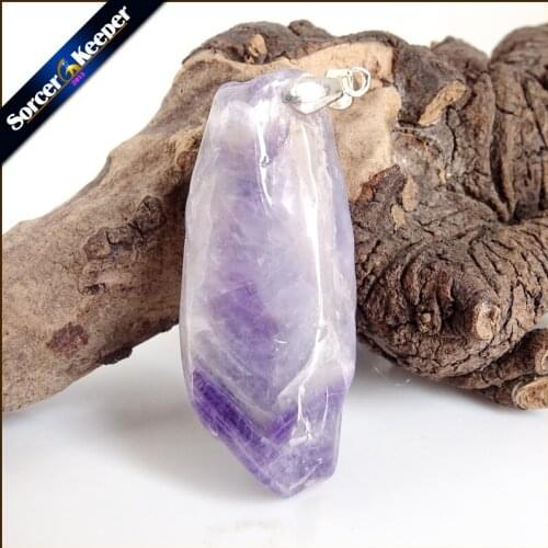 Womens Collares Gem Natural Amethysts Stone Pendant Necklace Quartz Purple Crystal Jewelry Loves Gift For Girlfriend AA785