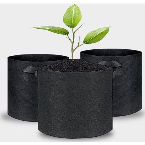 5pc 3-7 Gallon Grow Bag Garden Potato Vegetable Planting Tray with Handle Flower Plant Pots Home Balcony Outdoor Garden Supplies
