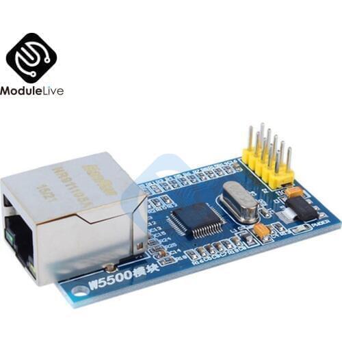 For Arduino W5500 Ethernet Network Modules For Arduino TCP IP 51 STM32 SPI Interface Board 3.3V 5V I/O IO MCU Diy Kit