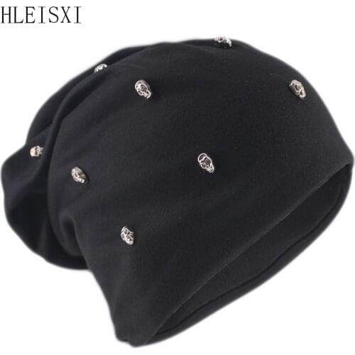 Hip Hop Adult Men Women Winter Warm Beanies Skullies Fashion Spring Autumn Outdoor Gorras Casual Brand Female Skull Hats Bone