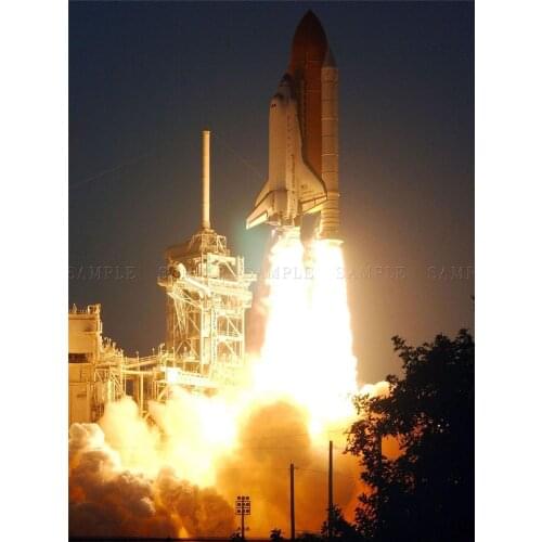 SPACE SHUTTLE ENDEAVOUR HURTLES INTO SKY MISSION Art print Silk poster Home Wall Decor