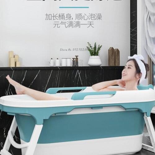 Bath Bucket Adult Folding Thickened Adult Bath Bucket Bathtub Large Bath Bucket Childrens Bathtub Household Artifact