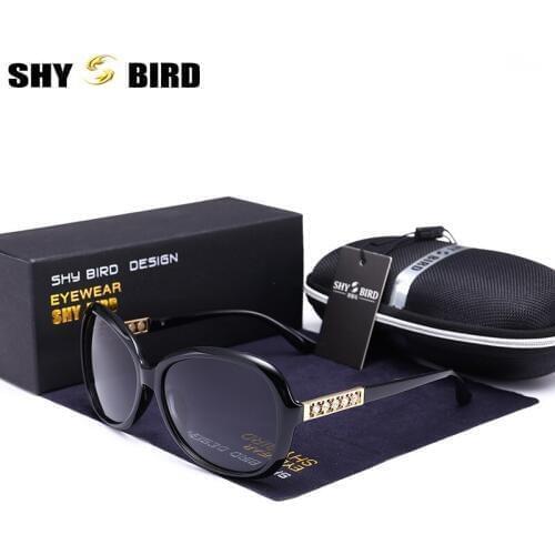 SHYBIRD 2020 Women Classic Brand Designer Female Diamonds Sunglasses Big Frame Retro Sunglasses Polarized Blue Uv400 Protection