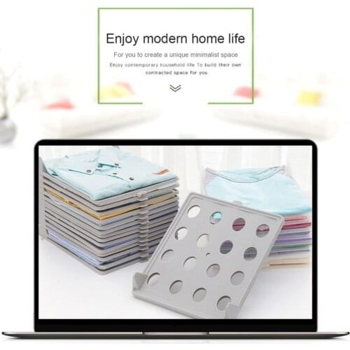 1 pc Multifunctional Durable Plastic Laundry Storage Fold Board Unique Clothing Shelves Stacked Board Organizer Tools