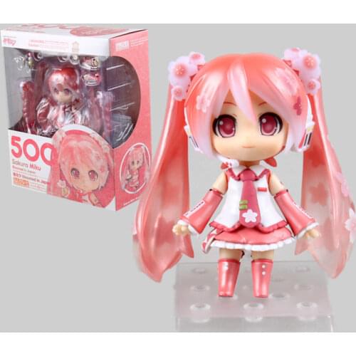 10cm Q Version #831 Japan Anime kawaii Action Hatsune Miku Figures Toys Girls PVC Joint Activity Change Face Figure