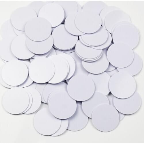 100pcs TK4100/EM4100 125Khz Rfid Tag ID Coin card 25mm/30mm Coins RFID Tags for access control system