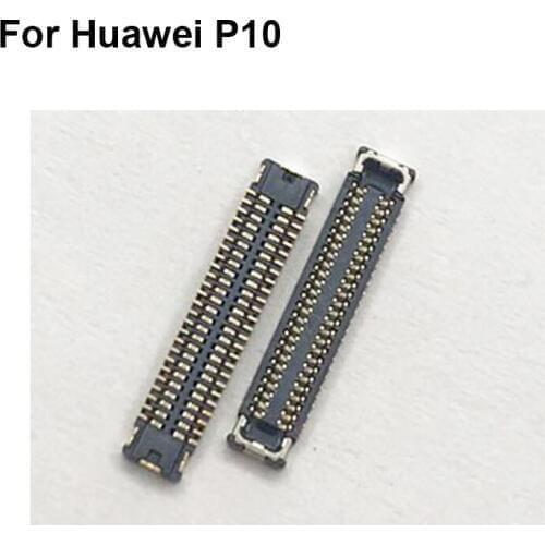 2PCS For Huawei P10 P 10 display screen FPC connector For Huawei P10 P 10 logic on motherboard mainboard