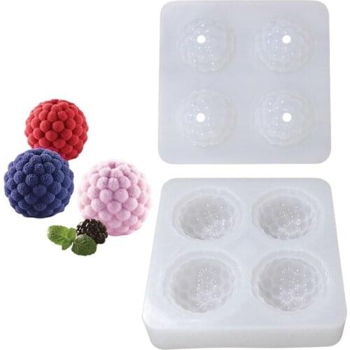 3D Raspberry Blueberry Cake Mold Silicone Mold for DIY Baking Dessert Mousse Kitchen Bakeware Art Sugarcraft Decorating Tools