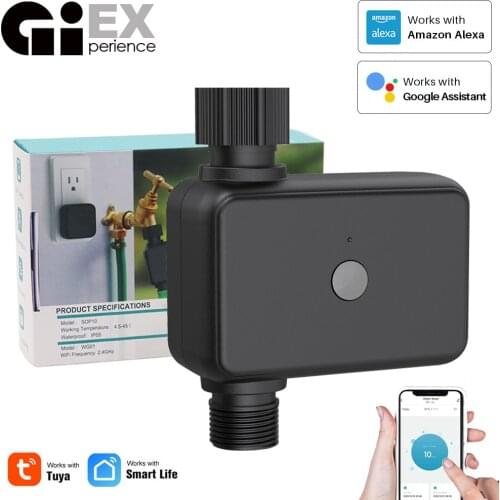WIFI Watering Timer IP55 Automatic Drip Irrigation Garden Water Controller Valve Google Assistant Smart Home,Alexa Bluetooth