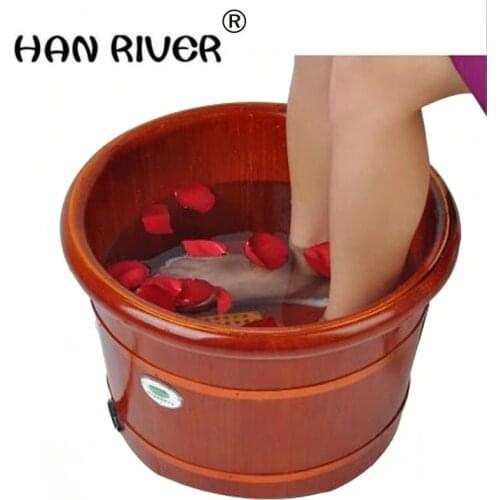 Barrel automatic heating massage foot bath barrels foot massage basin washing footbath deep barrel bubble footbath heat