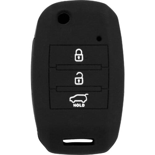 Silicone Key Case Cover For KIA Cerato K3 Optima K5 Rio Forte Carens Soul Automobile Key Cover Accesories