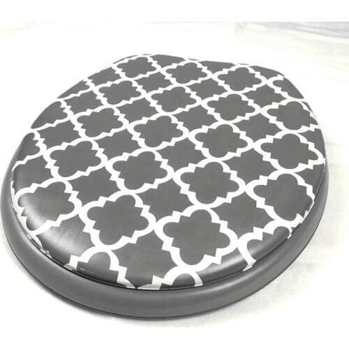 Toilet seat cover set sponge fashion 17" toilet seat toilet lid pattern soft toilet seat warm 2020 high quality