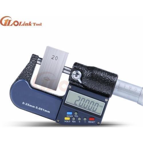 0.001mm Digital Outside Micrometer 0-25mm 25-50mm 50-75mm 75-100mm Electronic Micrometer Caliper Gauge Meter Micrometer Carbide