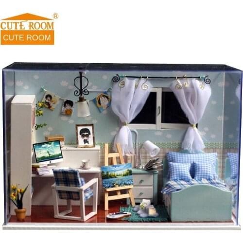 P231 New DIY Hut Ocean Heart Creative Handmade Gift Handmade Model House Childrens Toy New Year Christmas Birthday Gift