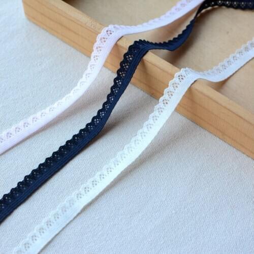 5 Meters 5 Colors Elastic Lace Trim High Quality Stretch Embroidery Lace Ribbon Fabric Sewing Supplies DIY Underwear Lingerie