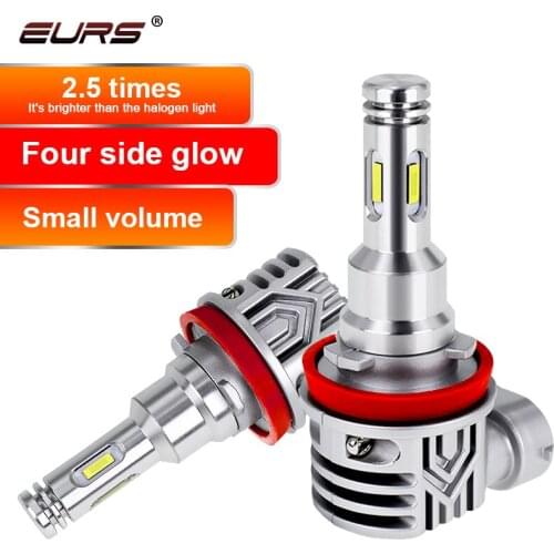 EURS Car light H4 HB2 LED H7 H11 Led Headlight 6000K 3000K H8 H9 HB3 HB4 LED Motorcycle Headlamp Bulbs 12-30V 80W Led Fog Light