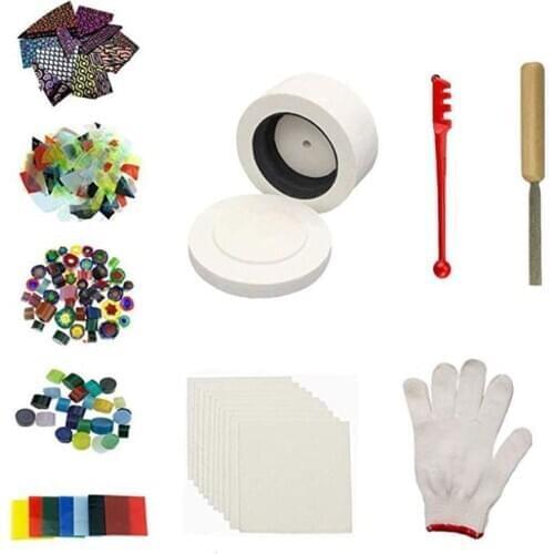 Extral Large Microwave Kiln Kits 10pcs Set Glass Fusing for Jewelry Making Tools