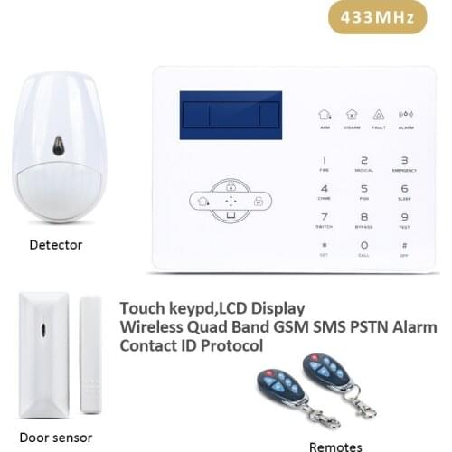 Foucs ST-IIIB APP Control Alarm System 433MHz GSM PSTN Touchscreen Home Intruder Alarm Masion French Spanish English Voice Alarm