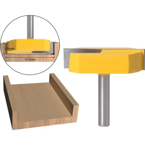 8mm Shank Milling Cutter Clean Bottom CNC Slab Flattening Router Bit Planing Bit Trimming Carbide Alloy For Woodworking Tools