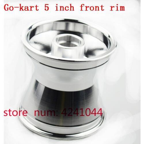 Kart 10x3.60-5 10x4.50-6 front wheel hub 5'' x130mm wide Bearing Aluminium alloy rims for 168 Go-kart F1 tail car 4 wheel drift