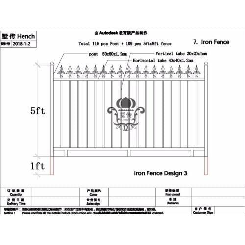 Hench 100% handmade forged custom designs fence farm gates