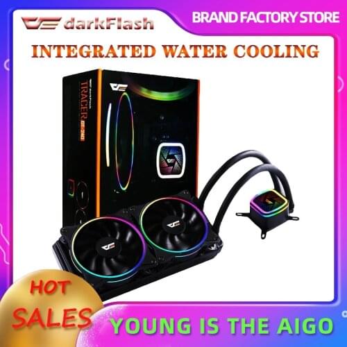 Darkflash Water Cooling PC Computer CPU Cooler ARGB Water Cooler Heatsink Integrated Radiator LGA INTEL 1151/2011/AM3+/AM4 AMD