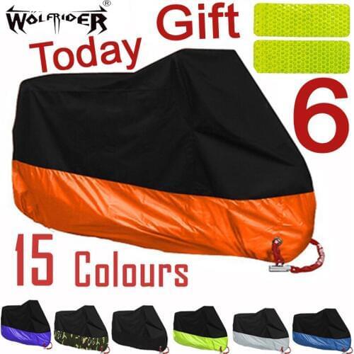 Motorcycle Raincoat Universal Outdoor 190T UV Protector Bicycle Dustproof Motorcycle Rain Cover for Waterproof