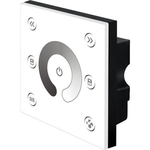 New Led Strip Dimmer 12V-24V 4A 4 Channel PWM Output Glass Touchable Wall Mount Single Color String Tape Dim Touch Panel