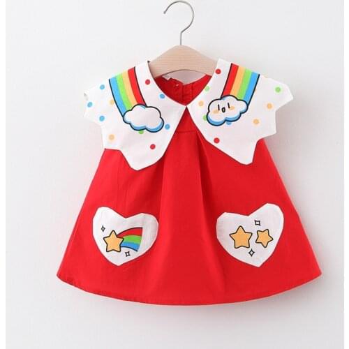 Girls Dress Sleeveless Baby Kids Clothes Summer Children Clothing Leaf Embroidery Girl Clothes Toddler Dresses