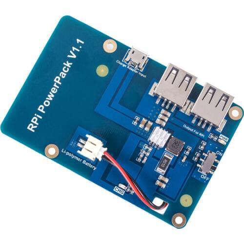 Raspberry Pi 3 Model B+ plus Power supply Module with 2 USB Output Lithium power supply expansion board also for RPI 3 Model B