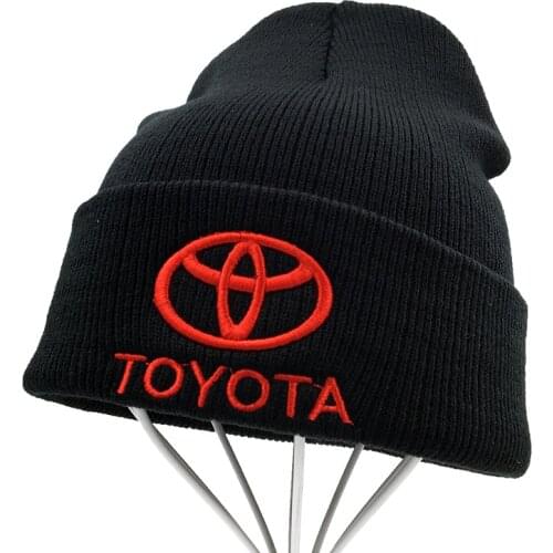 New Toyota Racing cap logo motorcycle sports cap Beanies For Men Women Keep warm Knitted Winter Hat Hip-hop Skullies Cold Hat