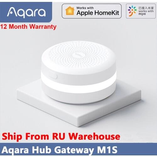 Fast Ship Aqara Hub Gateway M1S with RGB LED Night Light Zigbee 3.0 APP Remote Control Smart Home Work Mijia APP Apple HomeKit