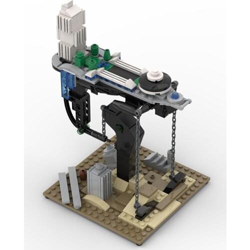 MOC Building Block C4280 Creative Science Anti Gravity Levitation Spaceship Model Decoration Military Best Gifts Bricks Boys Toy