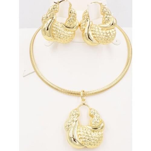 Bridal Gift Nigerian Wedding Brand Jewelry Set Wholesale Fashio African Beads Jewelry Set Dubai Gold Jewelry Women Design