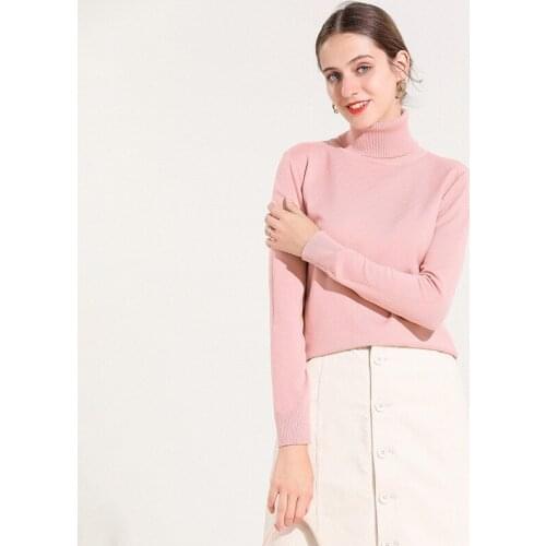 Sweater Female New Style for Autumn and Winter 2020 Slim Skin Stretch Commuting Womens Clothing Based on Bottoming