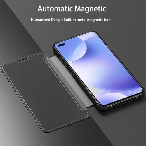 2021 New Clear View Smart Mirror Flip Foldable Stand Cases For Huawei Mate 30 Pro Mate 30 Pro Intelligent Wake Cover