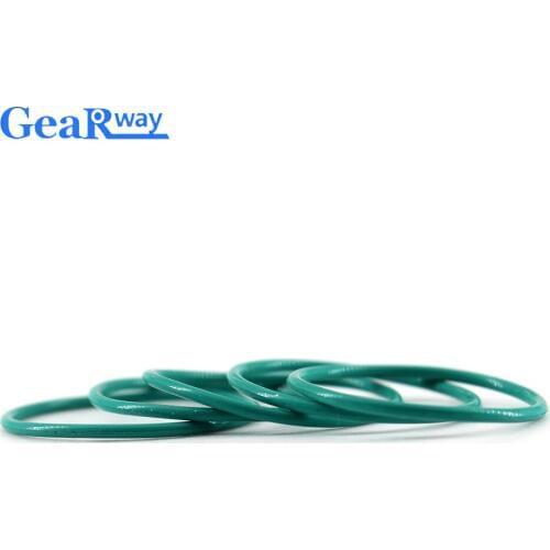 Gearway Green FKM O Ring Seal Gasket 1.5mm thickness O Ring Seal 4/4.5/5/5.5/18/19/20mm OD Fluorine Rubber O Ring Seal Washer
