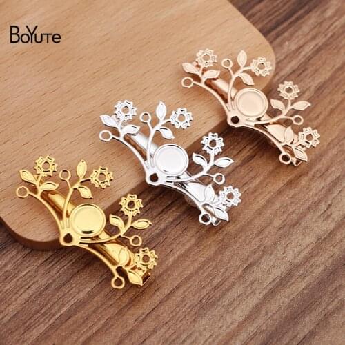BoYuTe (20 Pieces/Lot) 47*25MM Filigree Flower Hair Clips Vintage Hair Accessories Handmade Materials