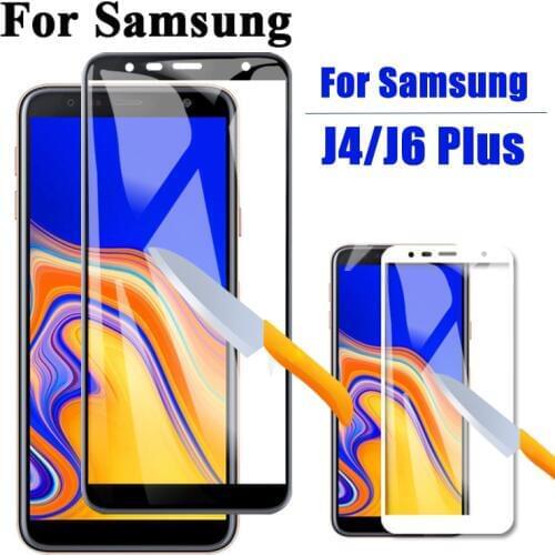 Protective Glass On The For Samsung J4 J6 Plus J 4 6 4j 6j Tempered Glas Screen Protector Galaxy J4plus J6plus Protect Film 3D