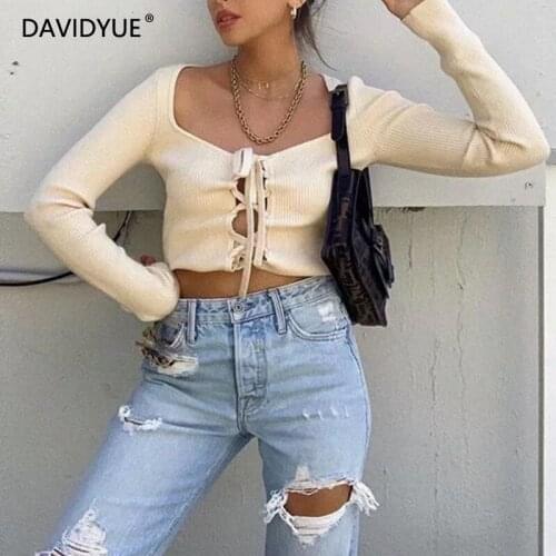 Sweater women cardigan korean long sleeve crop top knitted cropped cardigans white vintage sweaters ladies tops fall 2020