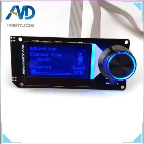 B Type MINI12864LCD Screen RGB backlight White mini 12864 Smart Display Support Marlin DIY SKR With SD Card 3D Printer Part