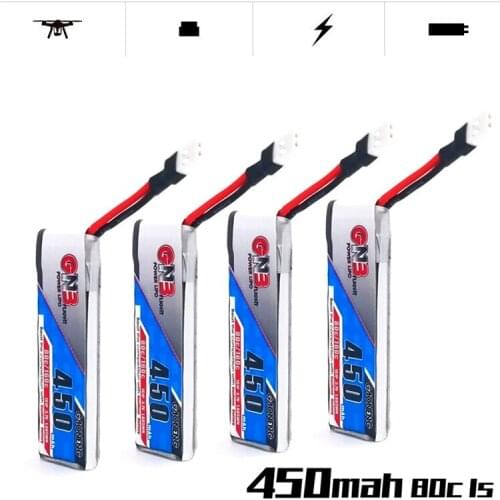 1/2/3/4/5/6/8/10Pcs Gaoneng GNB 450mAh 80C/160C 1S 3.7v HV Lipo Battery For RC Quadcopter FPV Racing Drone Battery