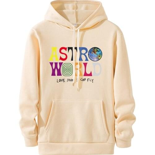2021 Travis Scott Astroworld Wish You Were Here Rainbow Letter Men Women Pullover Hoodies Fashion Hip Hop Sweatshirt