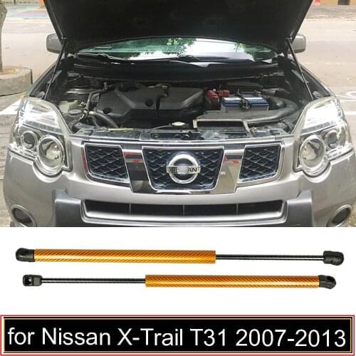 For 2007-2013 Nissan X-Trail XTrail T31 Front Hood Bonnet Modify Gas Struts Shock Damper Lift Supports Car-Styling Absorber