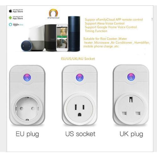 Wireless Smart Power Socket APP mobile phone remote Control EU/US/UK/AU CE /FCC Certified wifi sockets