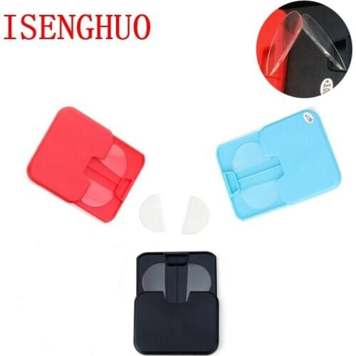 ISENGHUO Liquid Silicone Bifocal Reading Lens 2 Pcs Stick-on Presbyopic Lenses Magnification Reusable Bifocal Lenses 1.0 2.0 3.0